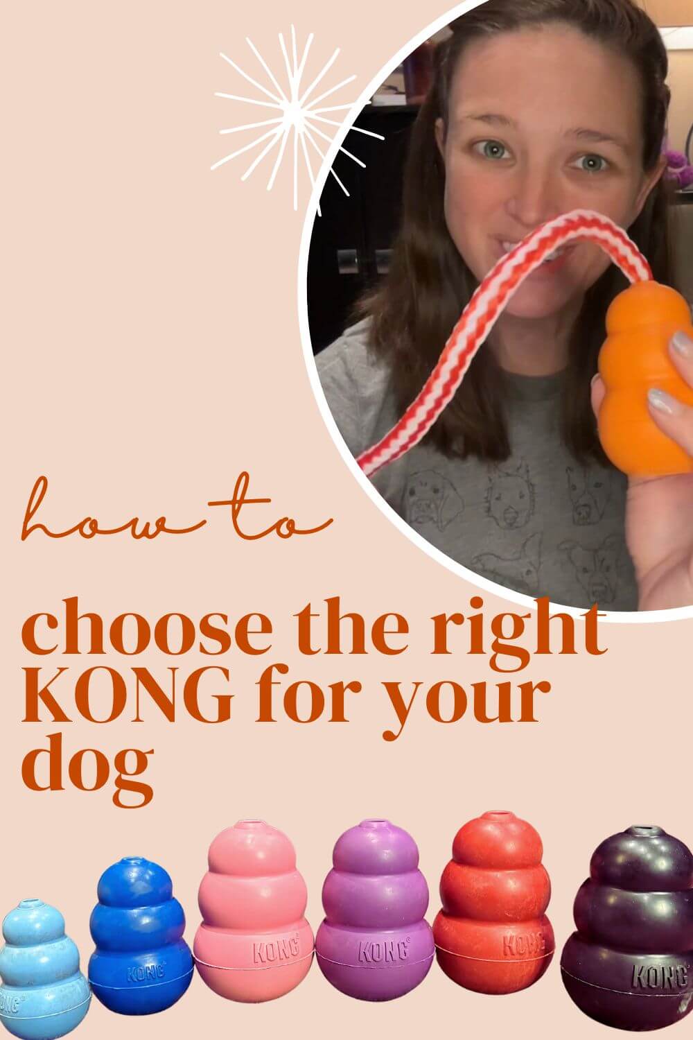 The KONG dog toy color guide!
